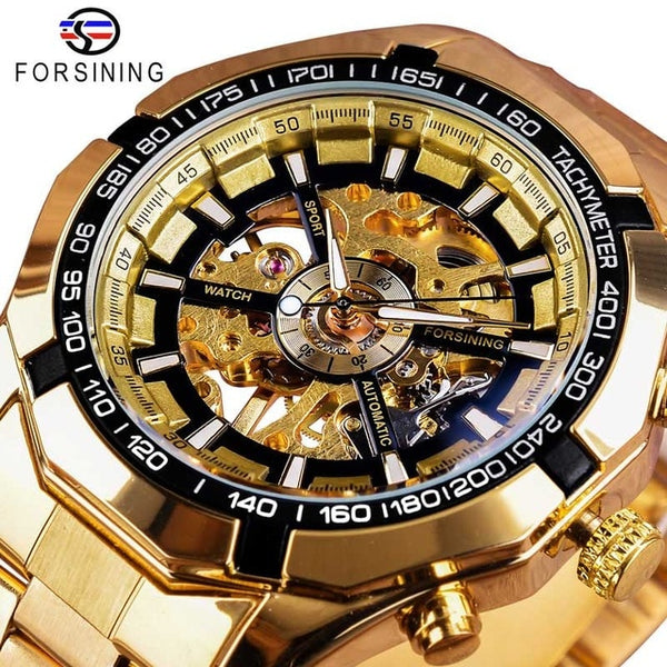 Forsining  Men Metal Watches Waterproof