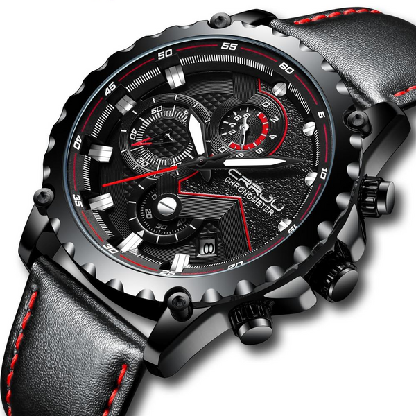 CRRJU Mens Watches Waterproof