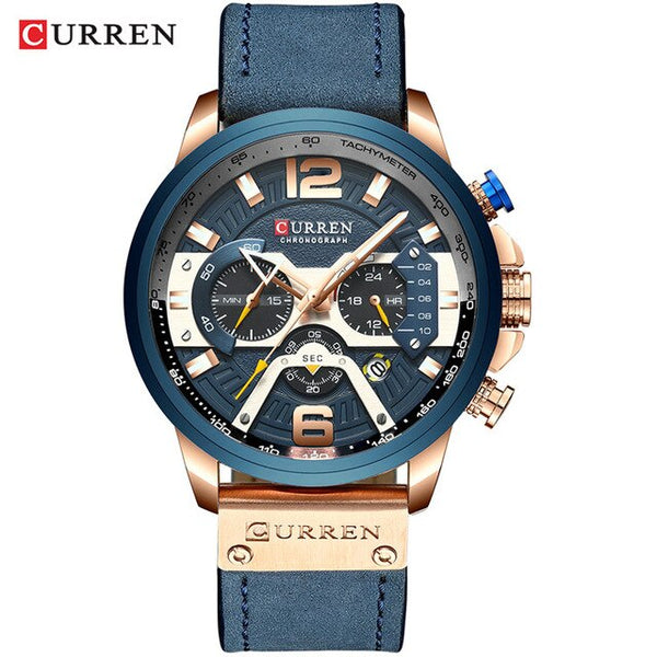 CURREN Men Watches  Waterproof