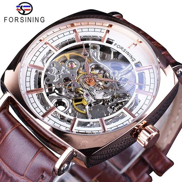 Forsining  Men Metal Watches Waterproof
